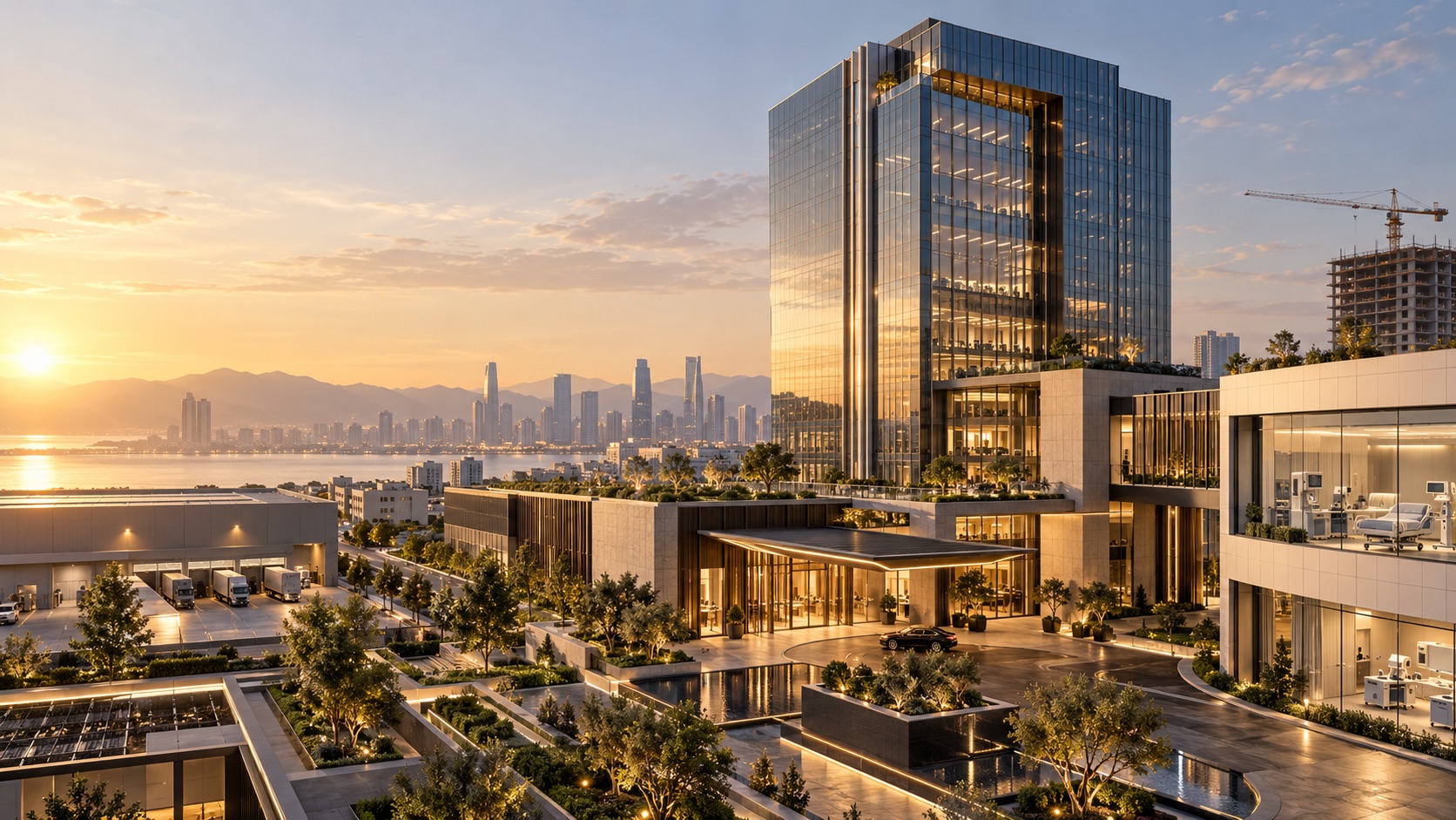 Contemporary mixed-use architecture representing ZEX investment and development ambitions